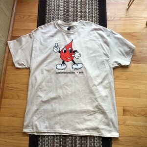 Graphic Blood Drop Tee American Red Cross - Cream